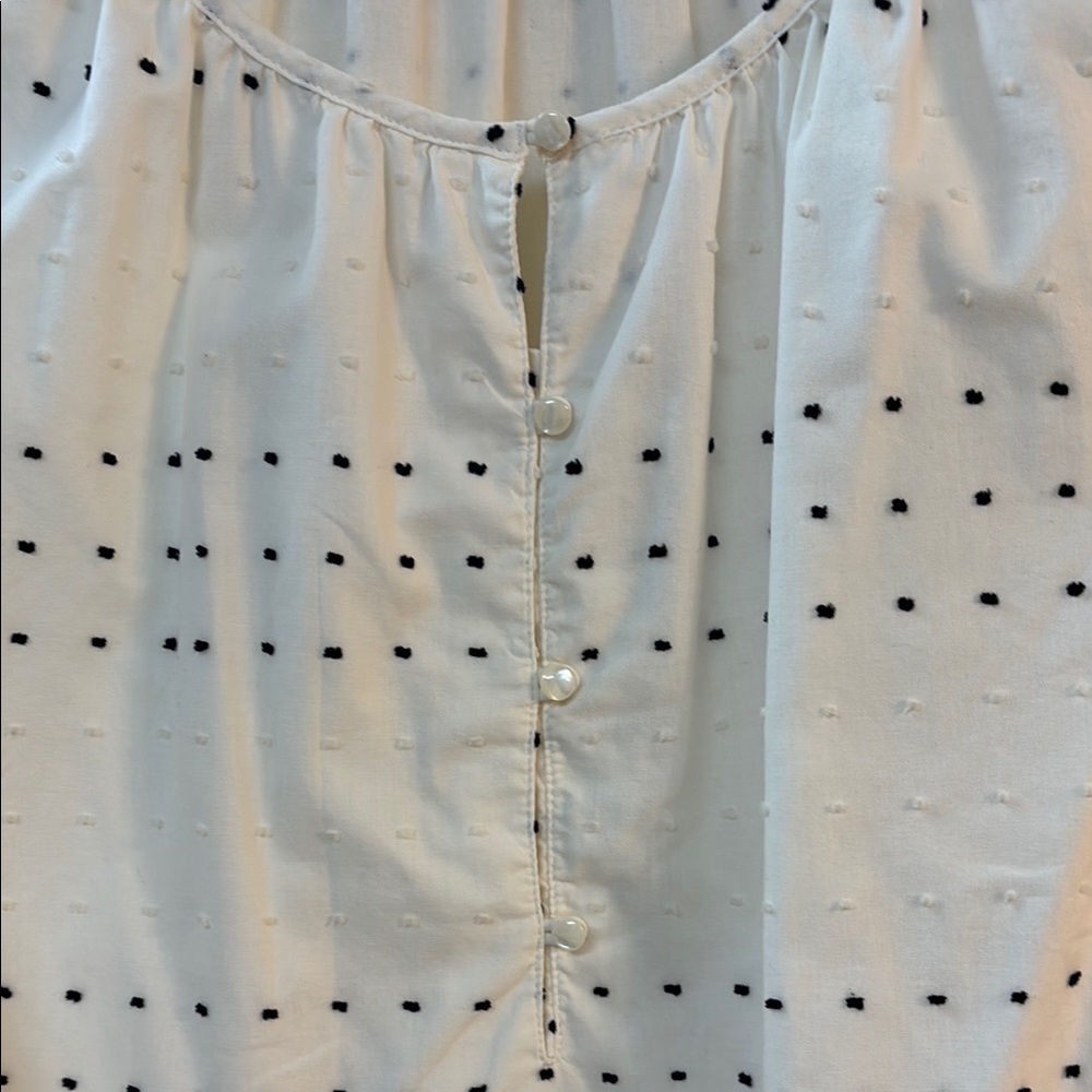 TALBOT Cream Embellished Blouse with Scoop Neckline - Picture 3 of 5